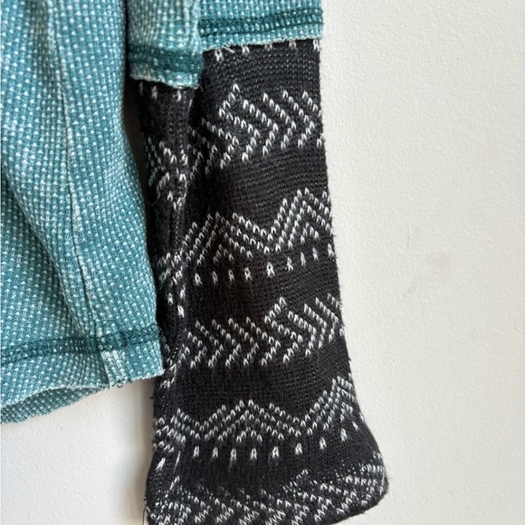 Harley Davidson Hooded Waffle Knit Henley Shirt XL - Picture 3 of 10